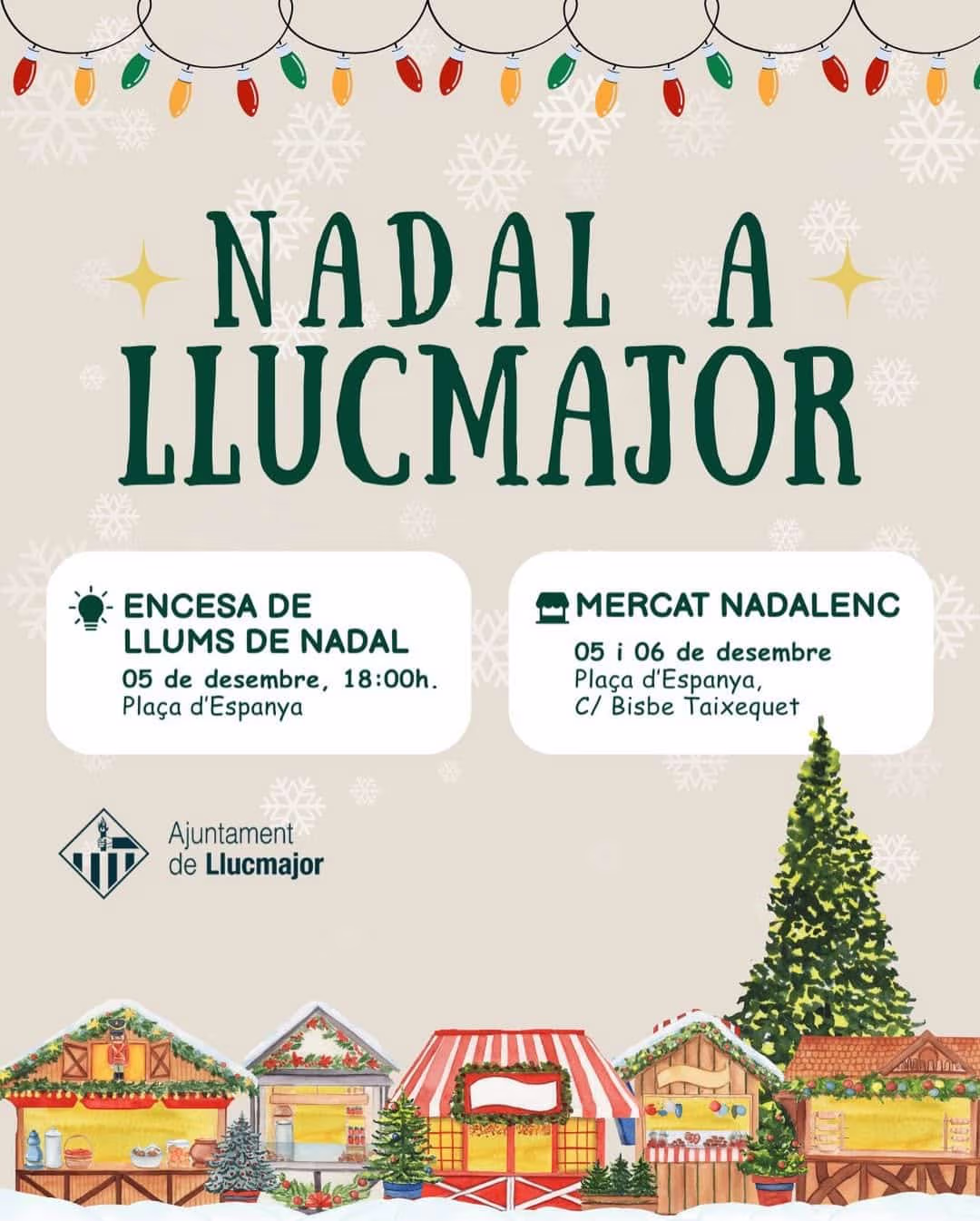 Christmas Lights Switch-On & Market (Llucmajor) 