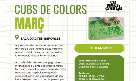 CUBS DE COLORS, MARÇ