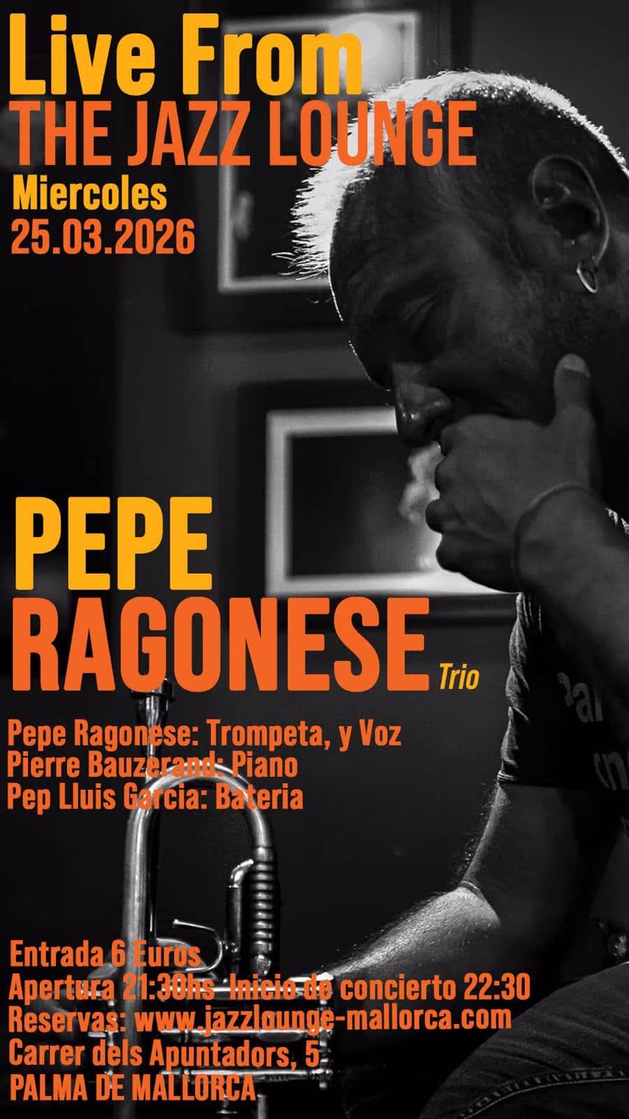 Pepe Ragonese Trio – Jazz Trumpet Night