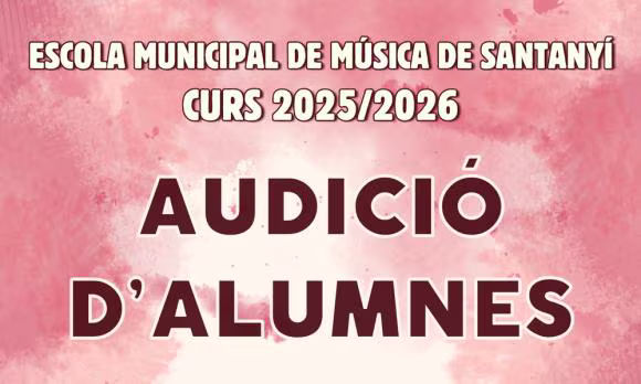 Audició d’alumnes
